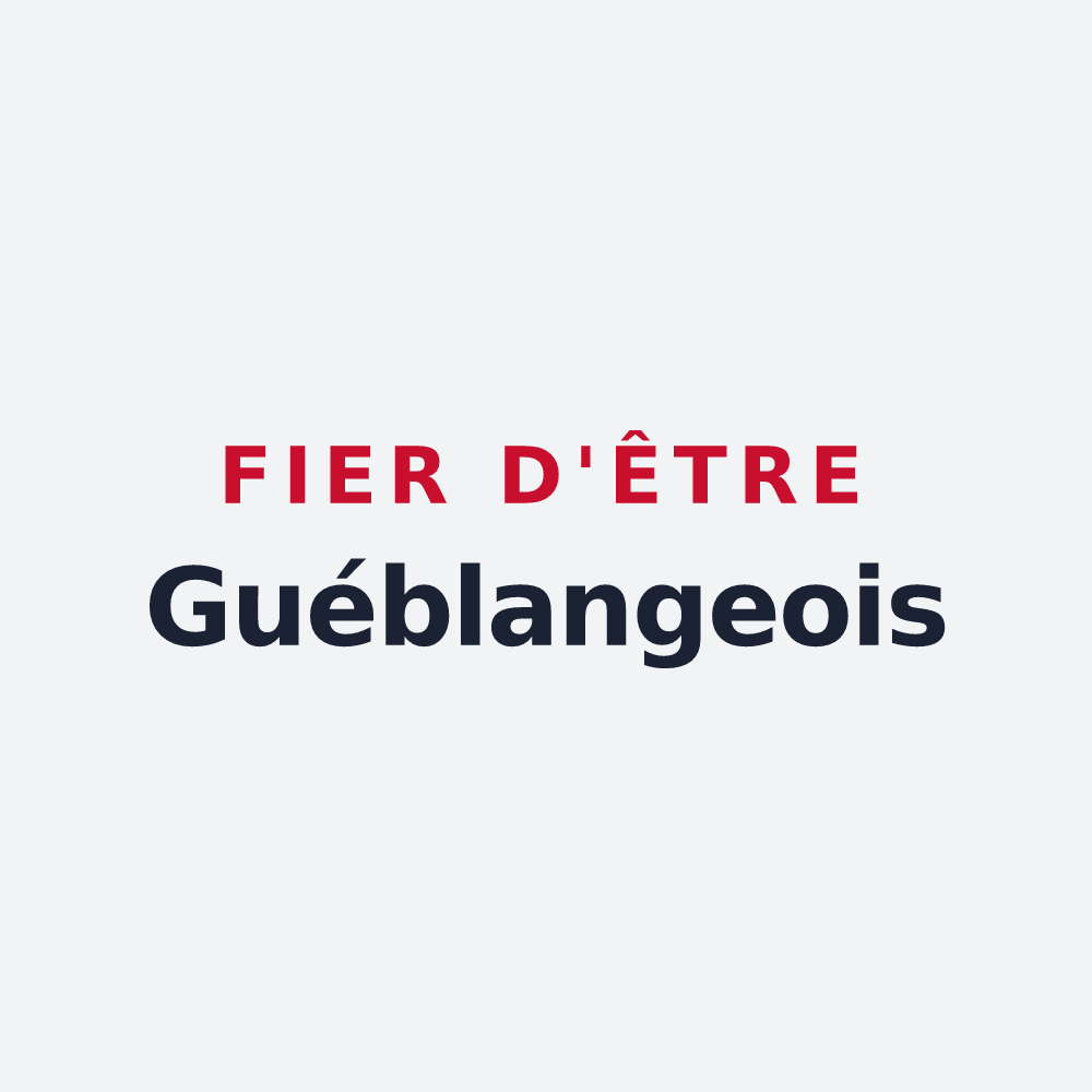 Poster « Fier d'être Guéblangeois » — design pour Guéblange-lès-Dieuze
