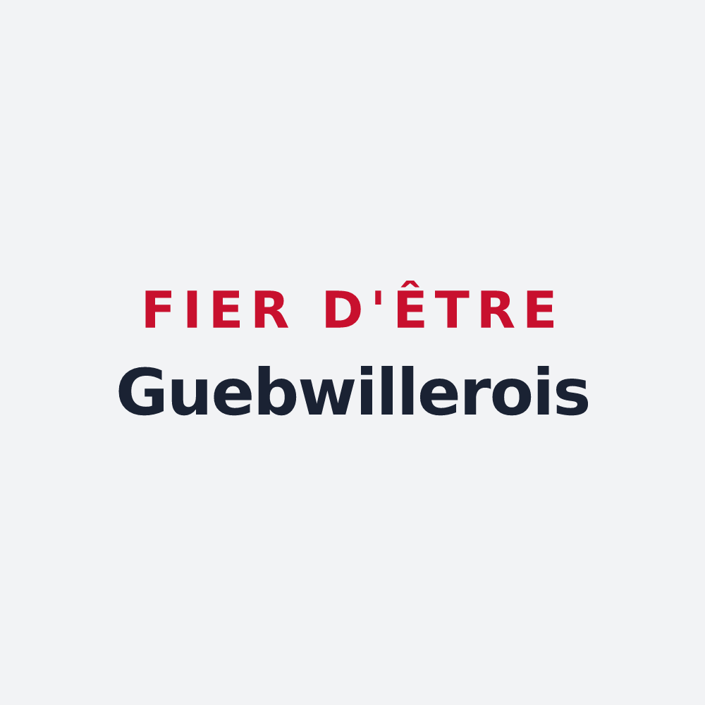 Poster « Fier d'être Guebwillerois » — design pour Guebwiller