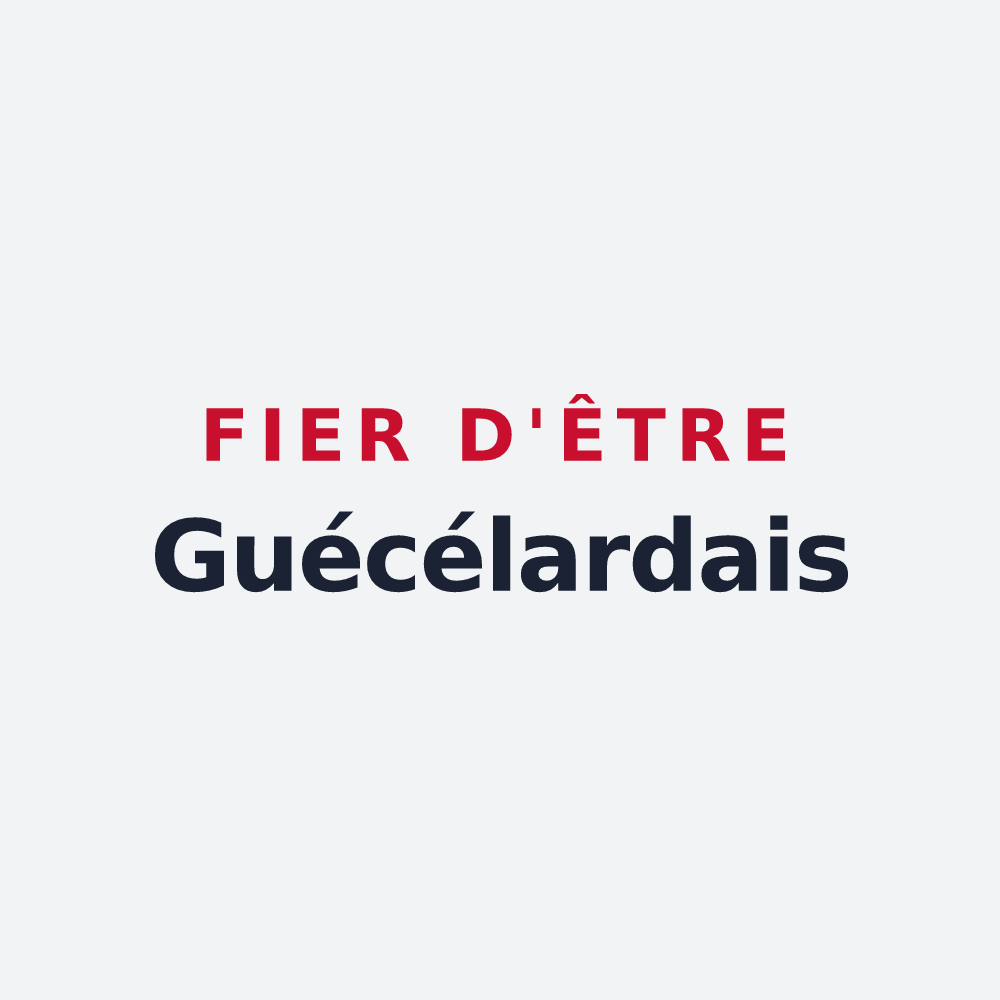 Poster « Fier d'être Guécélardais » — design pour Guécélard