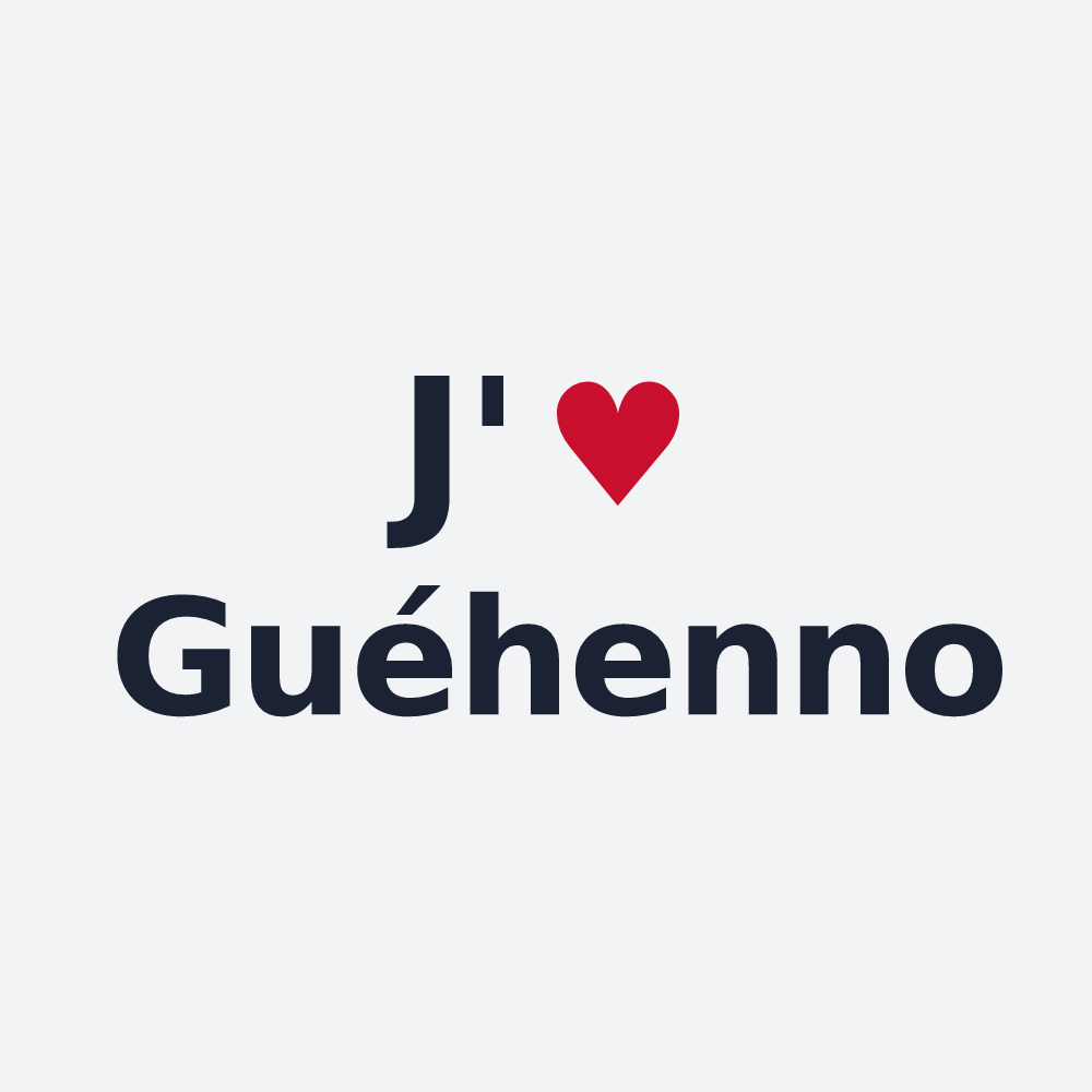 Poster personnalisé Guéhenno — design J'aime Guéhenno