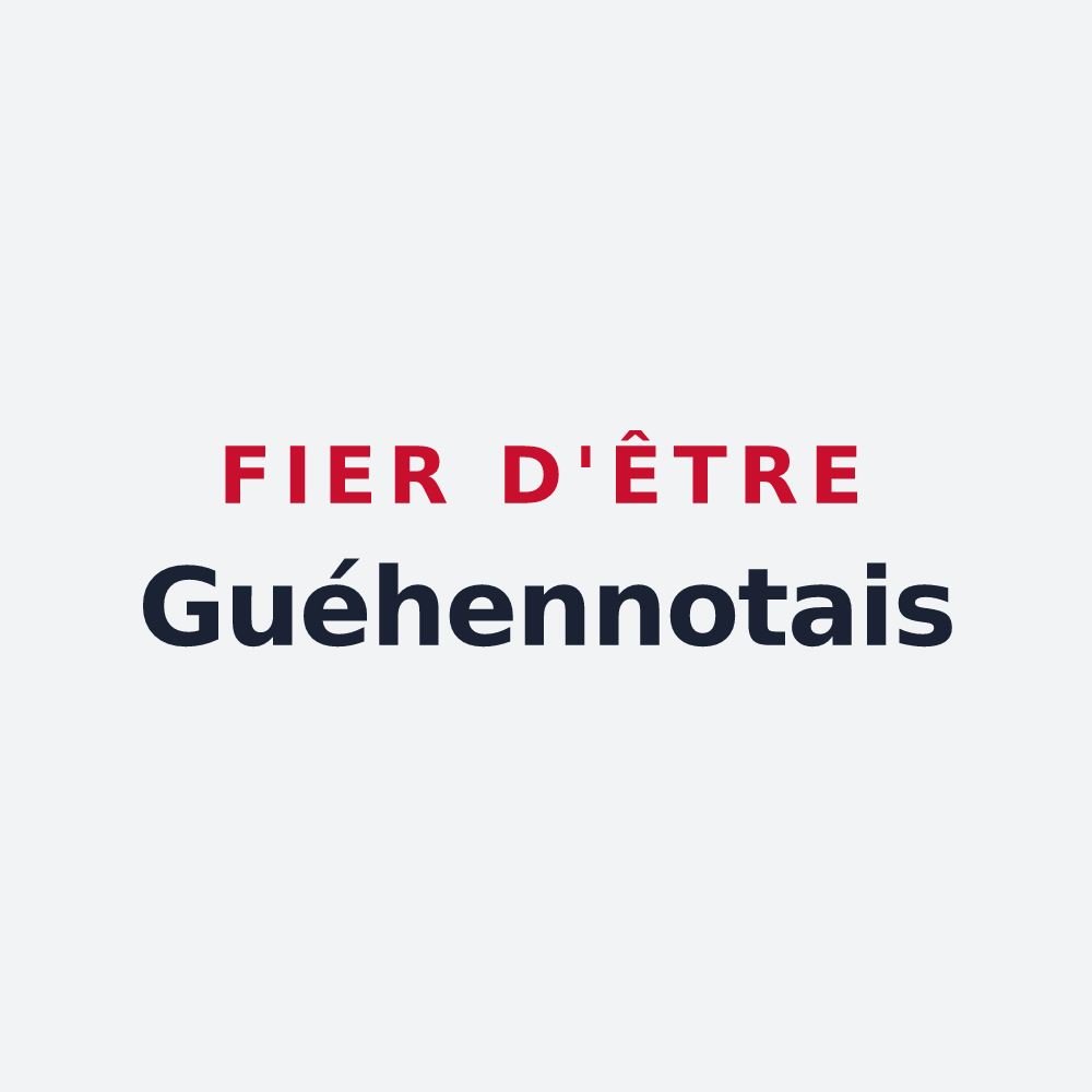 Poster « Fier d'être Guéhennotais » — design pour Guéhenno