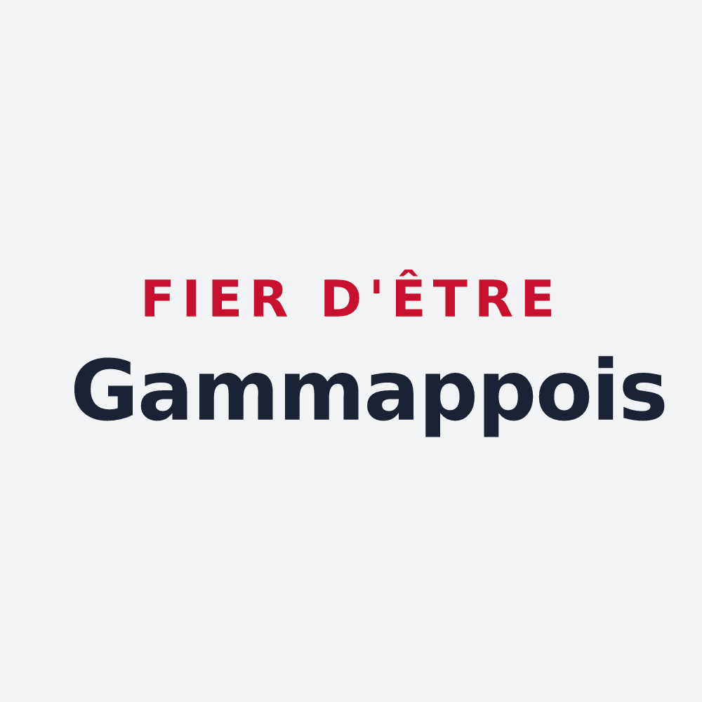 Poster « Fier d'être Gammappois » — design pour Guémappe