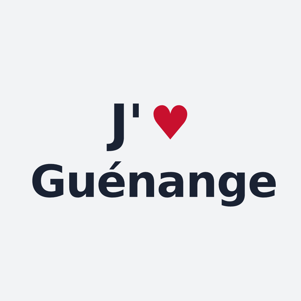 Poster personnalisé Guénange — design J'aime Guénange