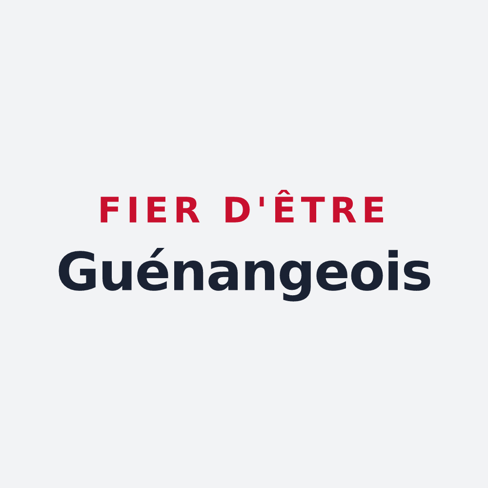 Poster « Fier d'être Guénangeois » — design pour Guénange