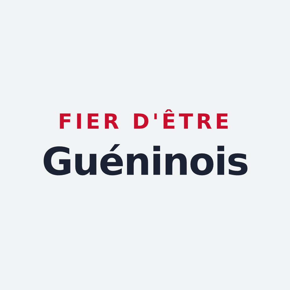 Poster « Fier d'être Guéninois » — design pour Guénin