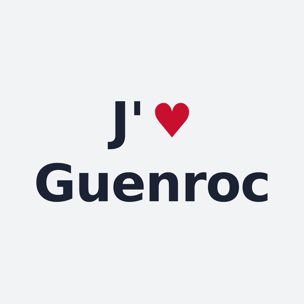 Poster personnalisé Guenroc — design J'aime Guenroc