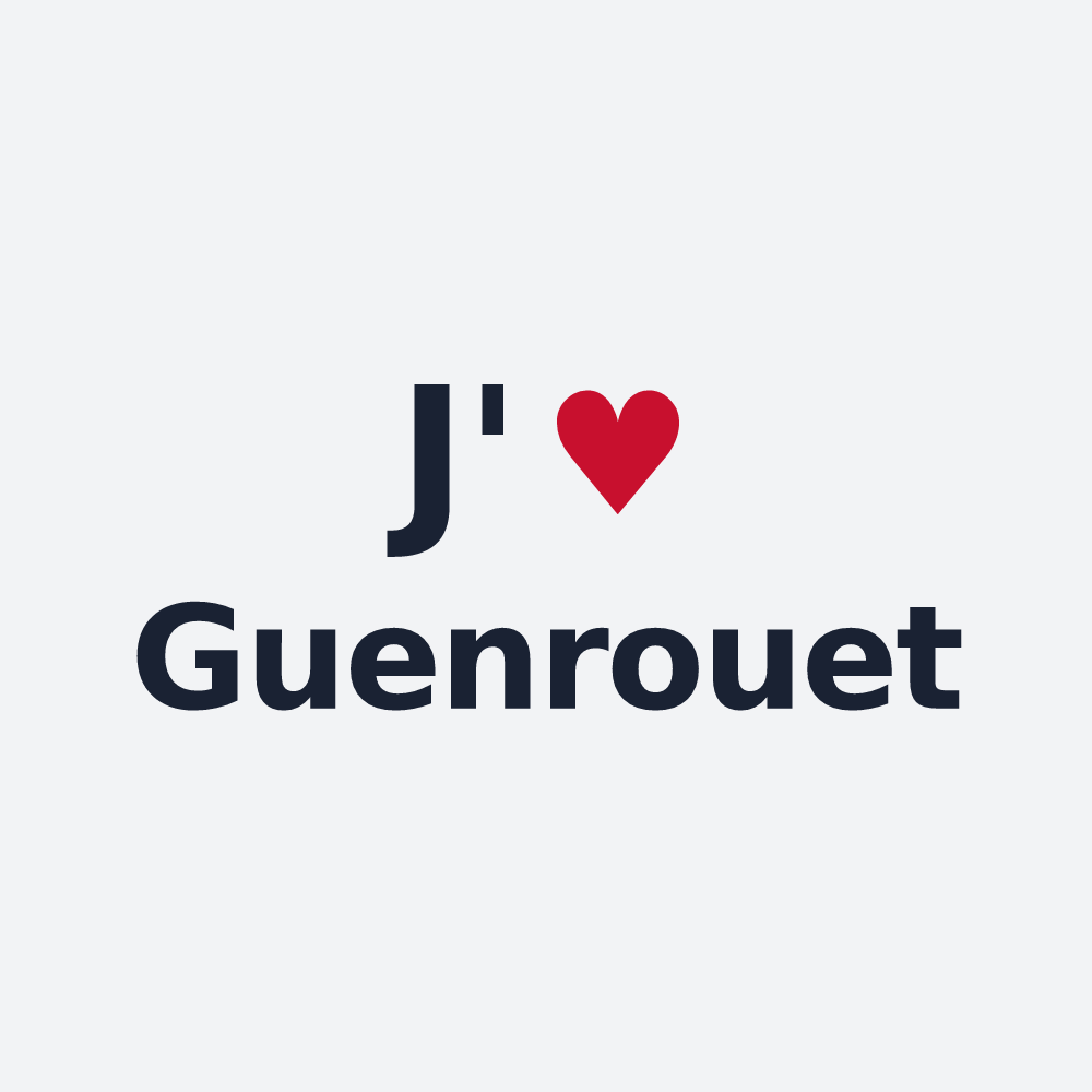 Poster personnalisé Guenrouet — design J'aime Guenrouet