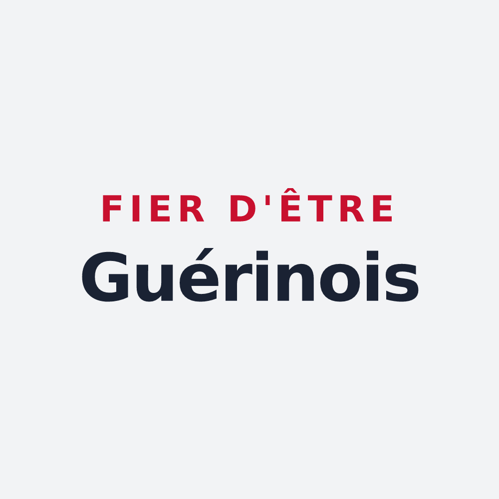 Poster « Fier d'être Guérinois » — design pour Guenrouet