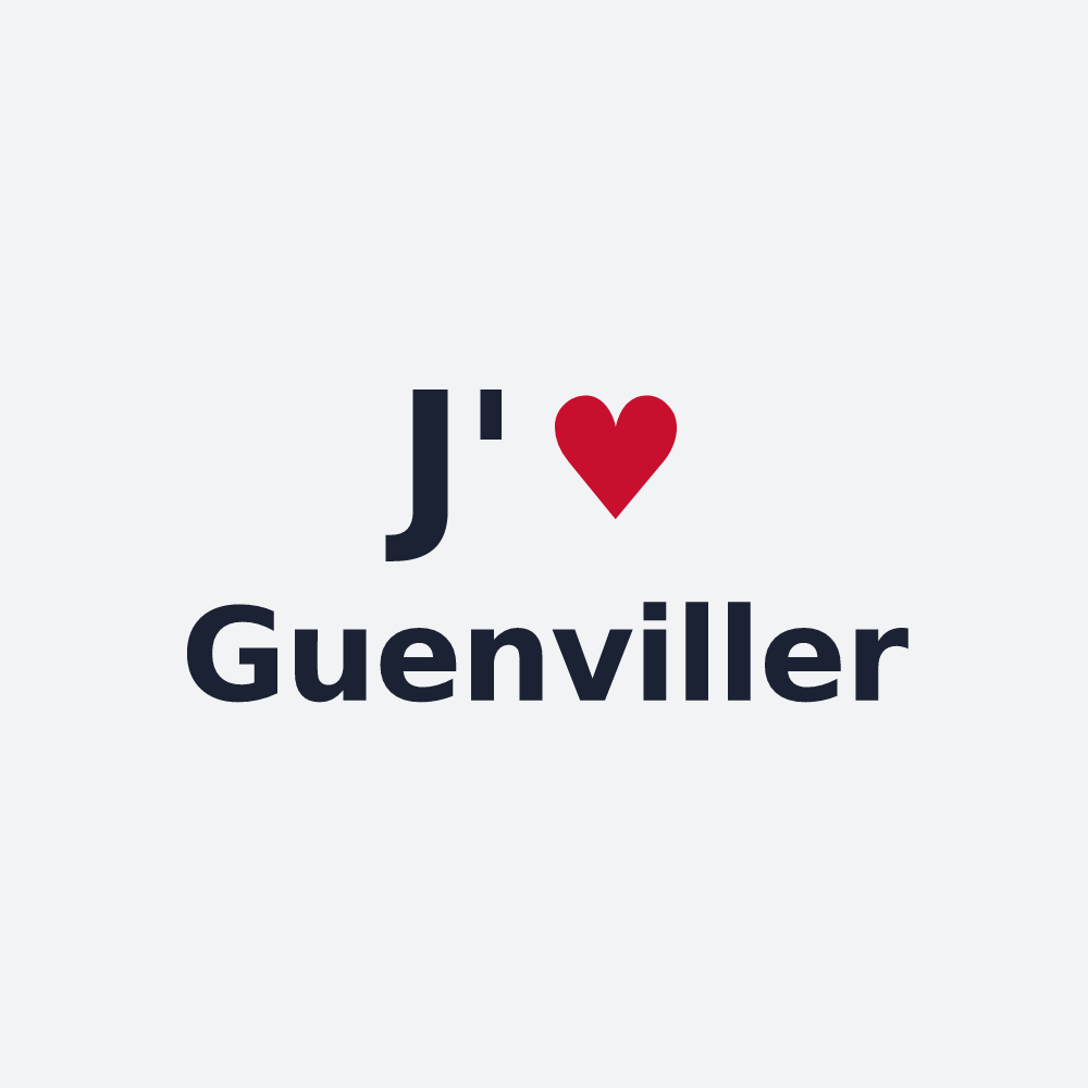 Poster personnalisé Guenviller — design J'aime Guenviller