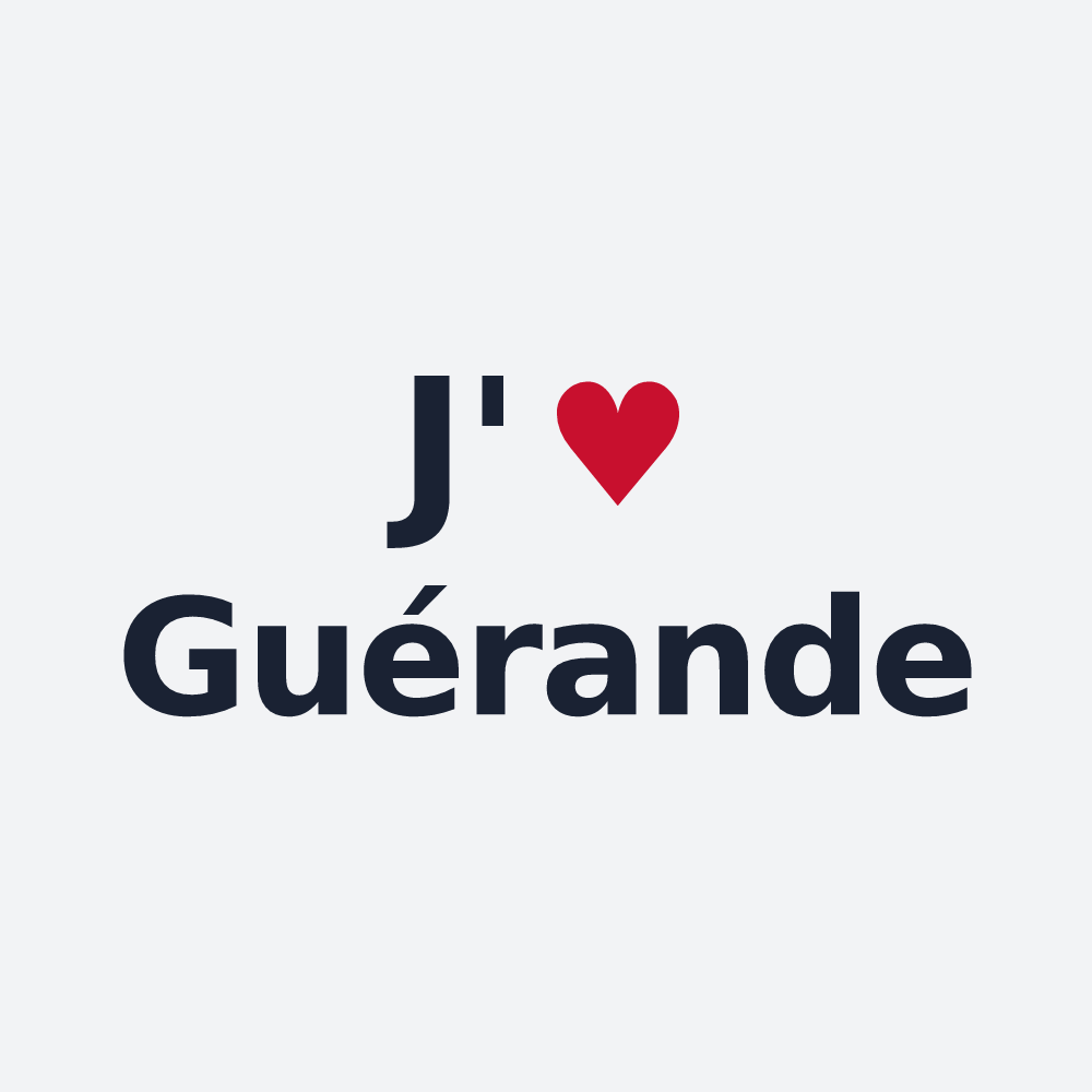 Poster personnalisé Guérande — design J'aime Guérande