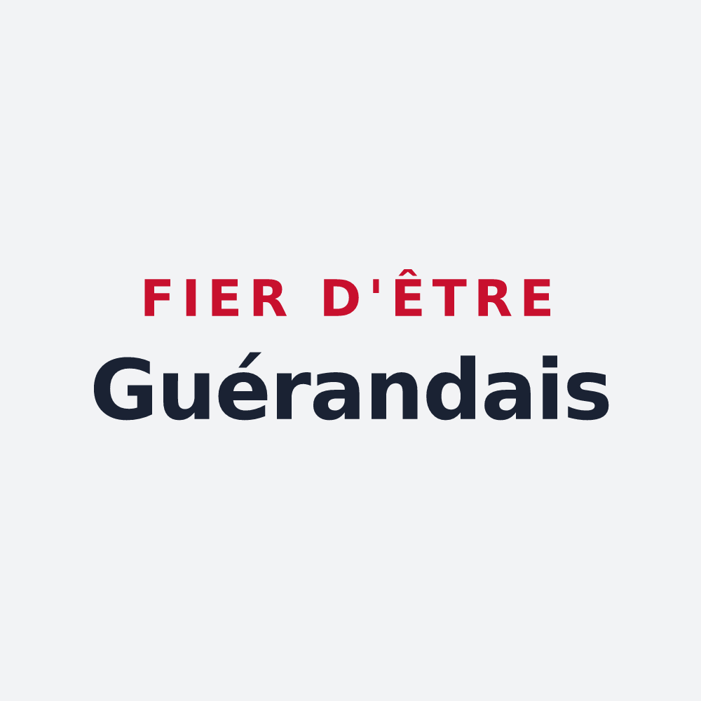 Poster « Fier d'être Guérandais » — design pour Guérande