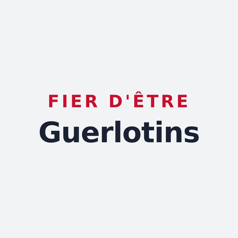 Poster « Fier d'être Guerlotins » — design pour Guerbigny