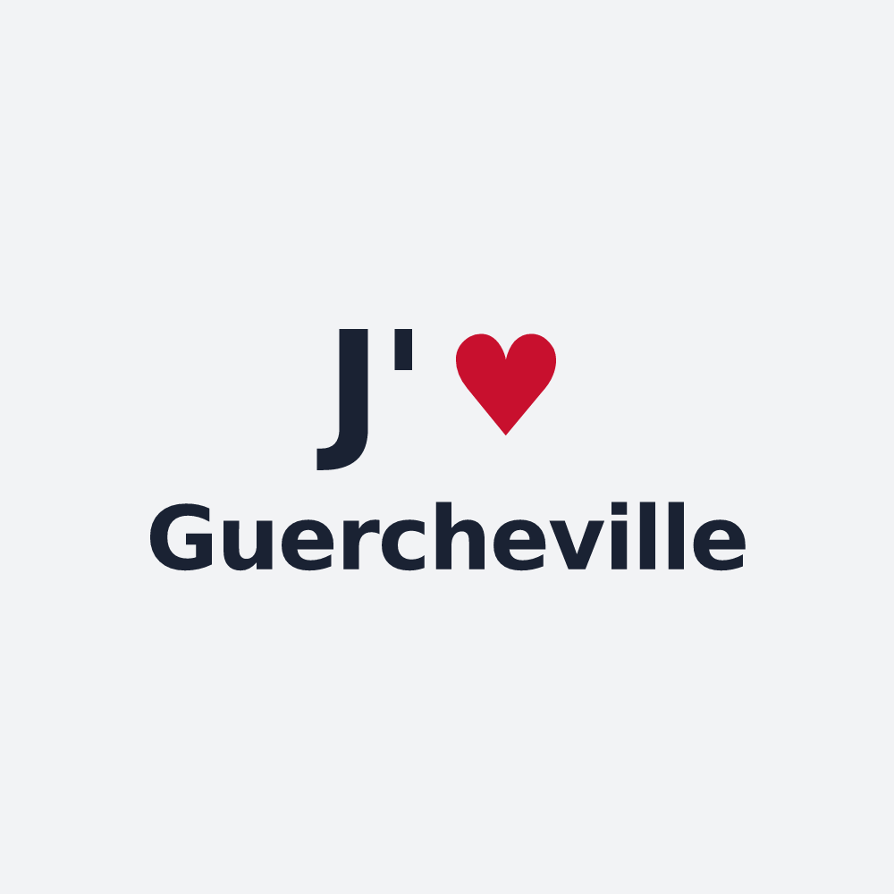 Poster personnalisé Guercheville — design J'aime Guercheville