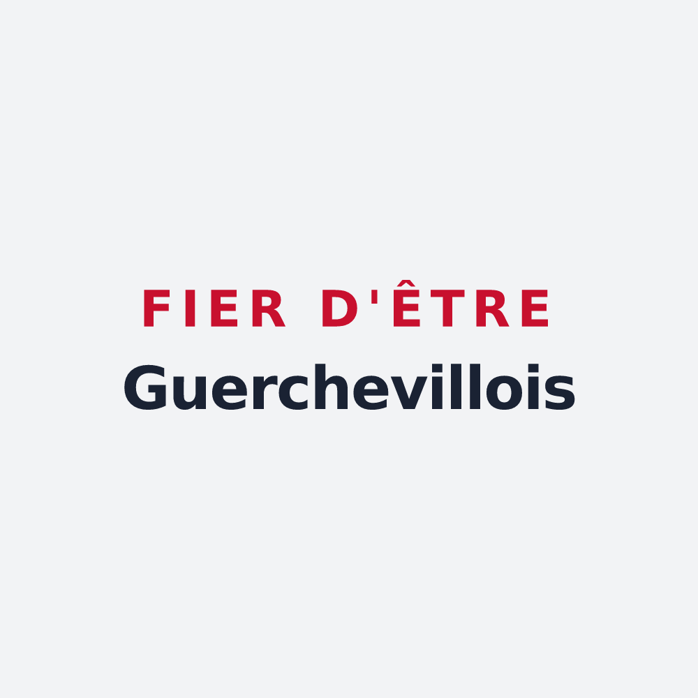 Poster « Fier d'être Guerchevillois » — design pour Guercheville