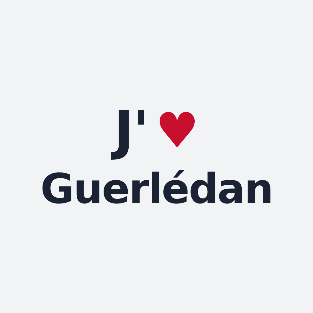Poster personnalisé Guerlédan — design J'aime Guerlédan