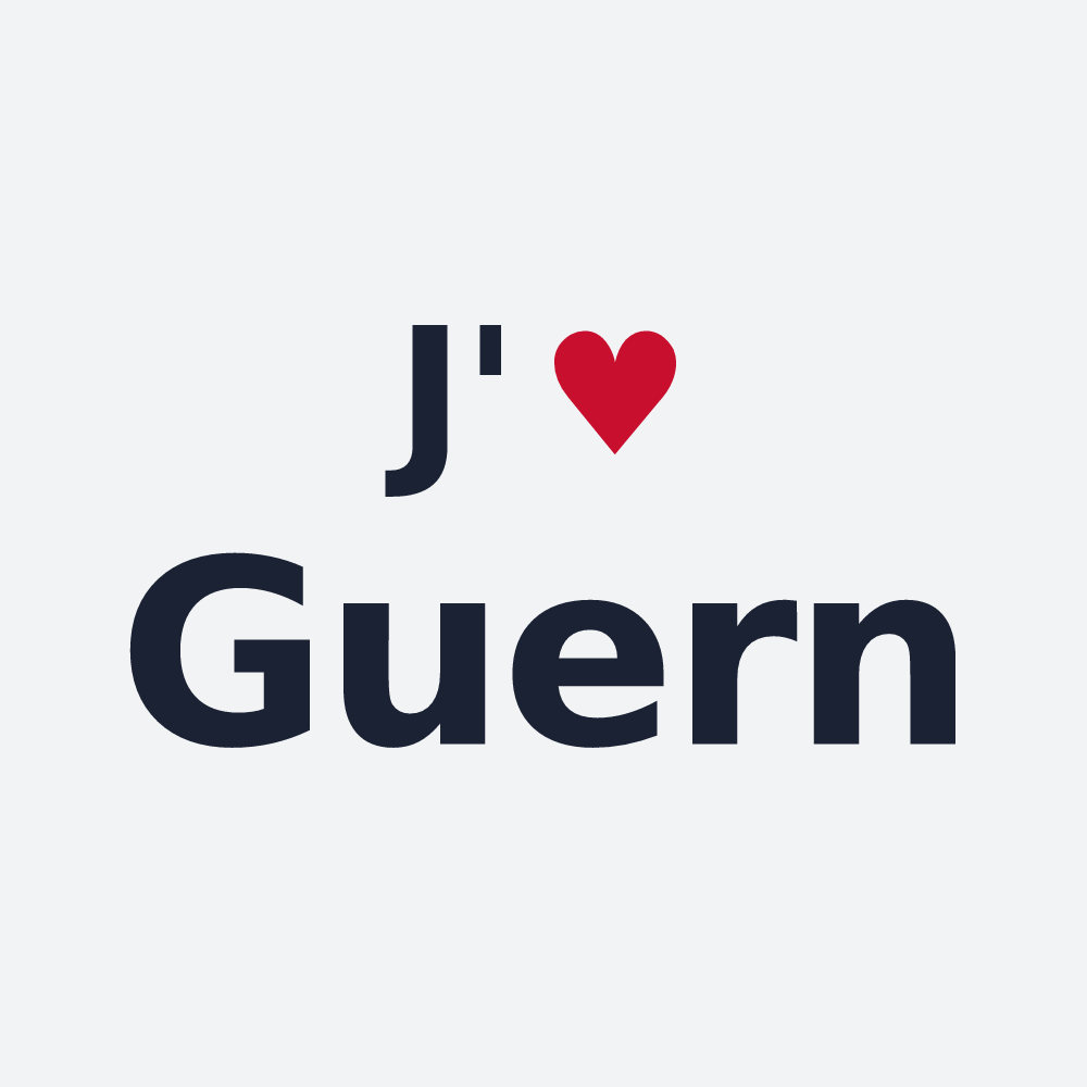 Poster personnalisé Guern — design J'aime Guern