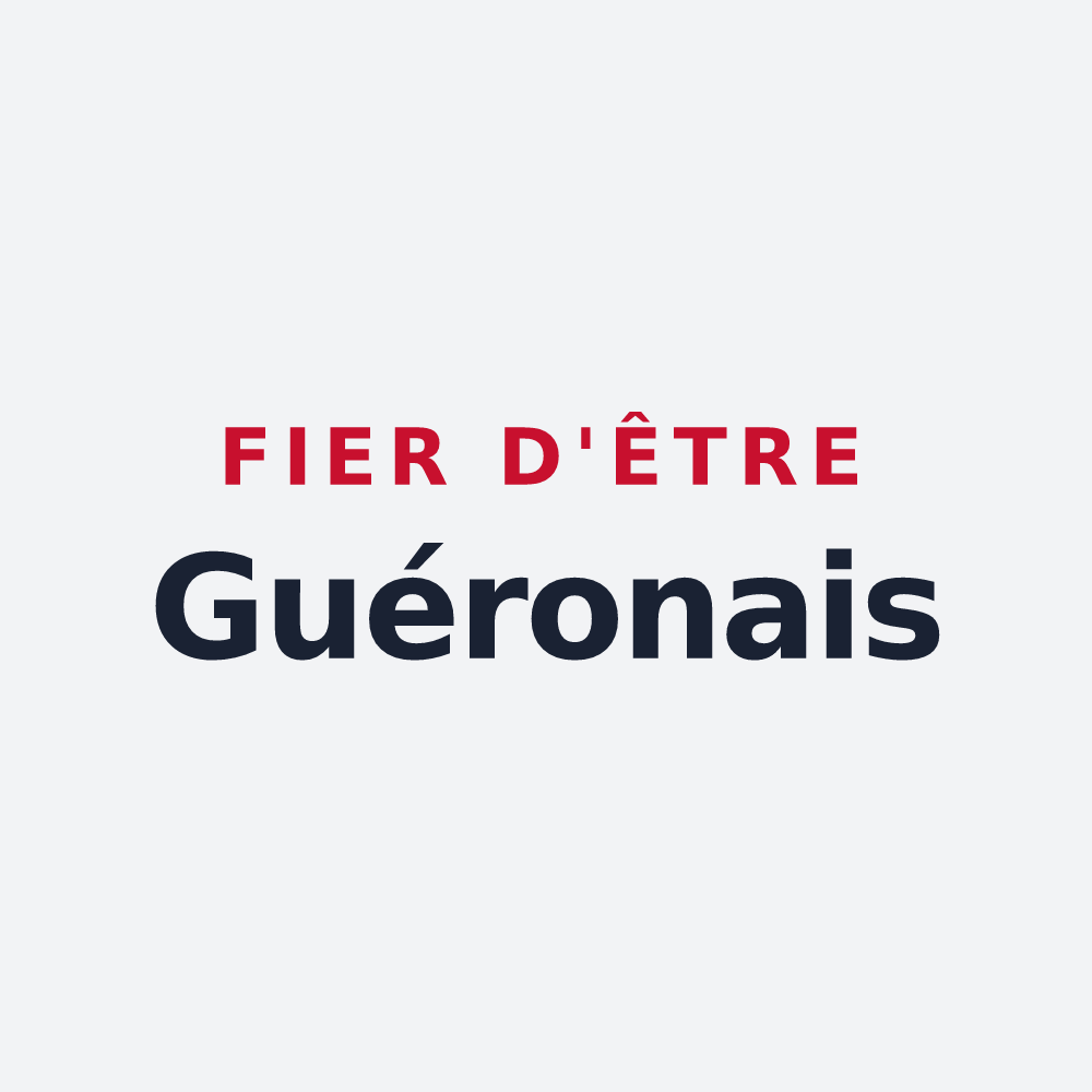 Poster « Fier d'être Guéronais » — design pour Guéron