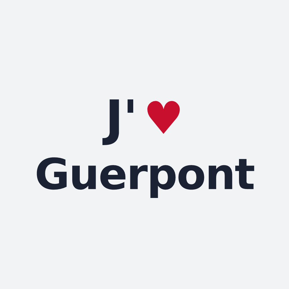 Poster personnalisé Guerpont — design J'aime Guerpont