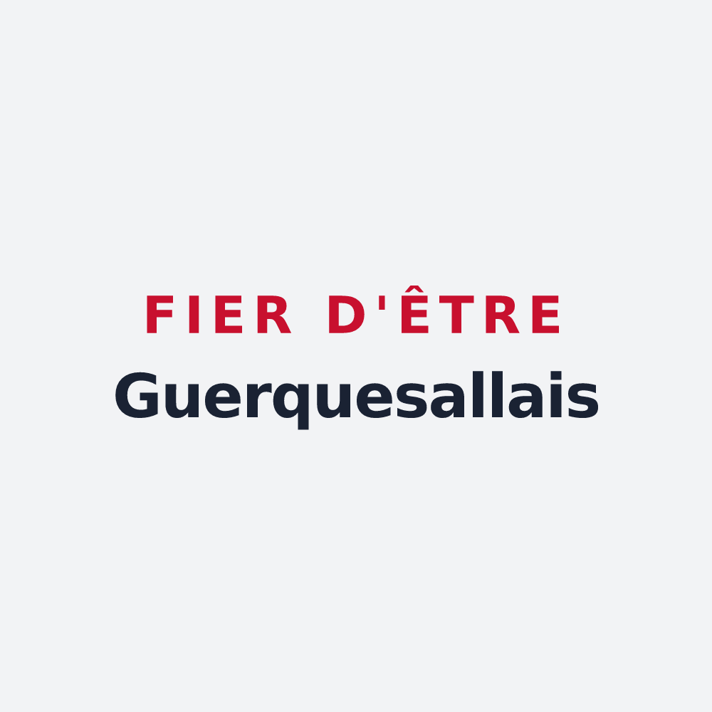 Poster « Fier d'être Guerquesallais » — design pour Guerquesalles