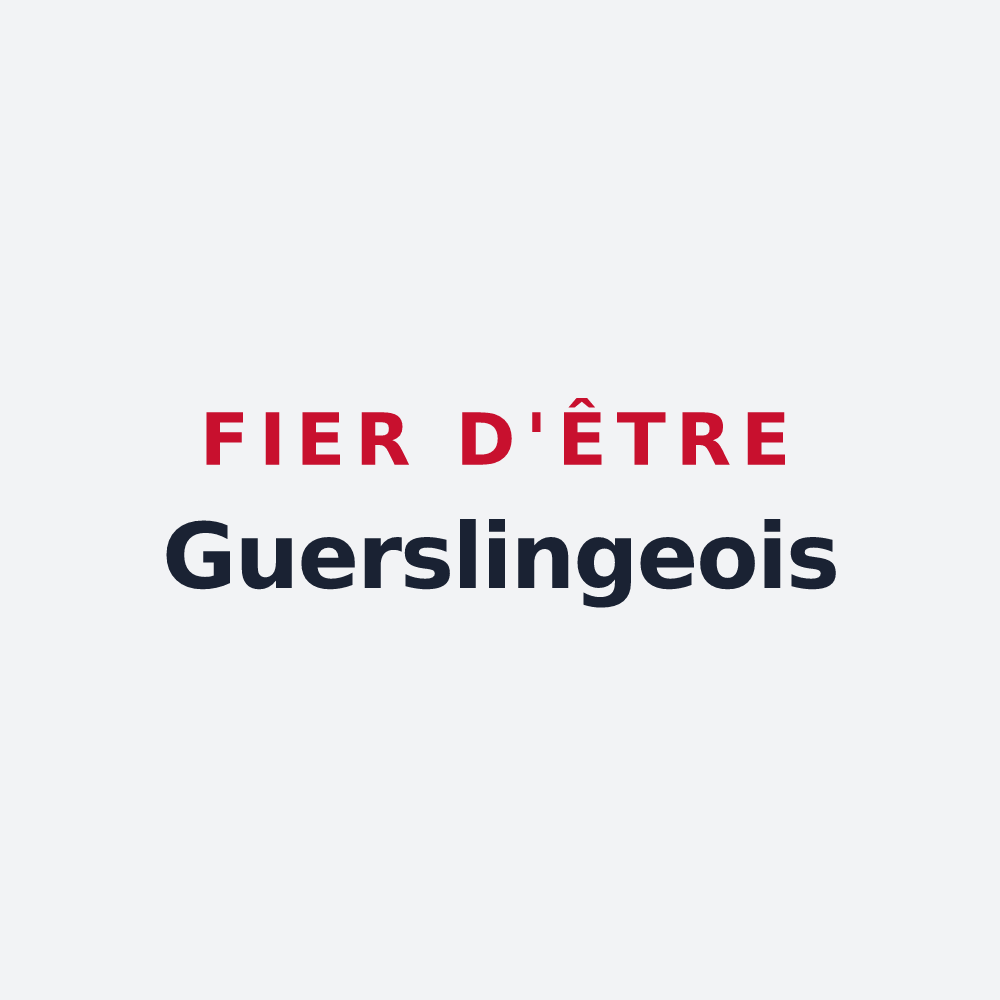 Poster « Fier d'être Guerslingeois » — design pour Guerstling
