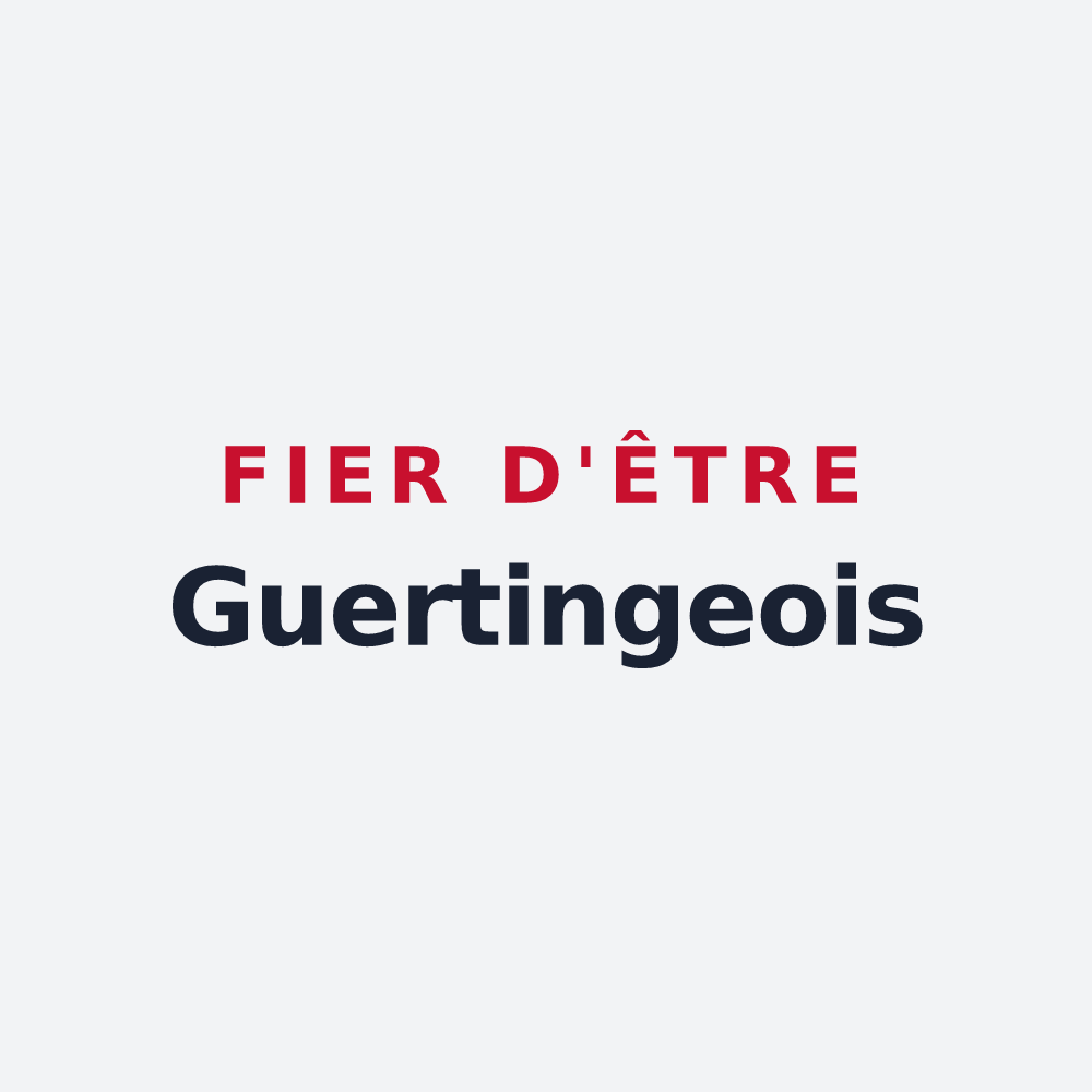 Poster « Fier d'être Guertingeois » — design pour Guerting