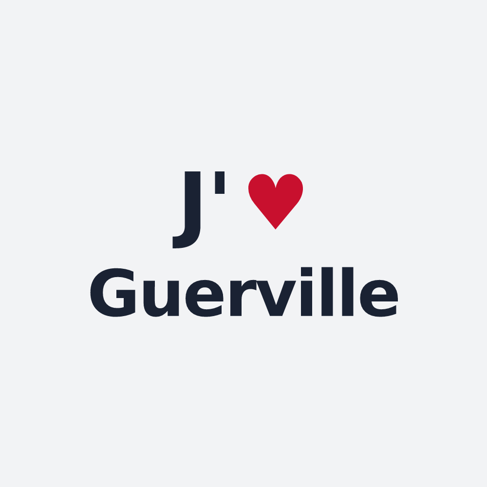 Poster personnalisé Guerville — design J'aime Guerville