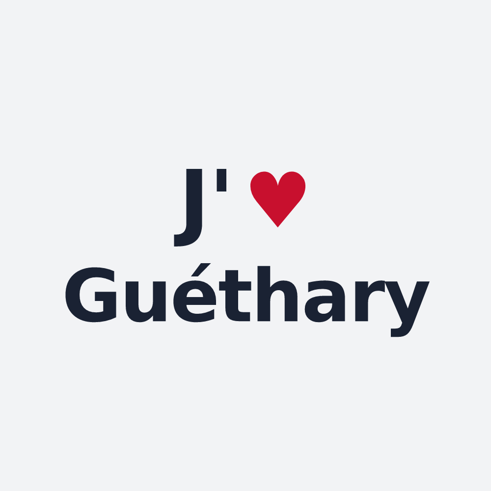 Poster personnalisé Guéthary — design J'aime Guéthary