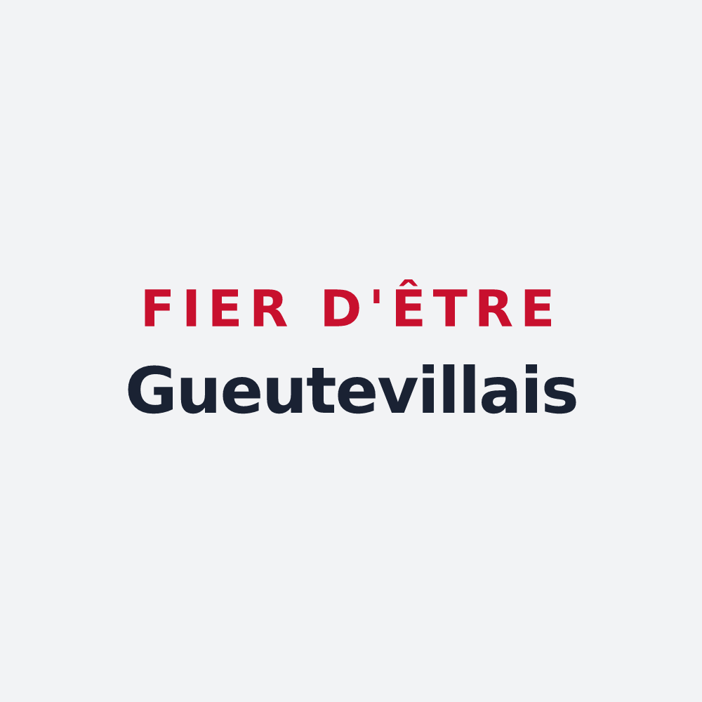 Poster « Fier d'être Gueutevillais » — design pour Gueutteville-les-Grès
