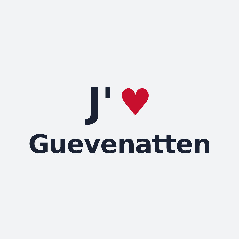 Poster personnalisé Guevenatten — design J'aime Guevenatten