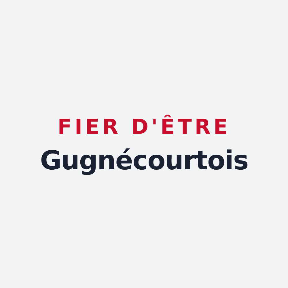Poster « Fier d'être Gugnécourtois » — design pour Gugnécourt