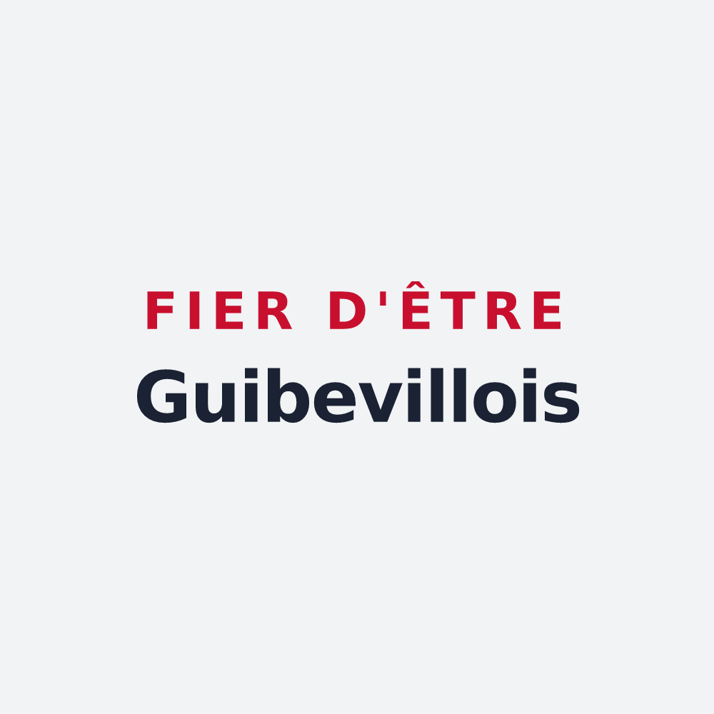 Poster « Fier d'être Guibevillois » — design pour Guibeville