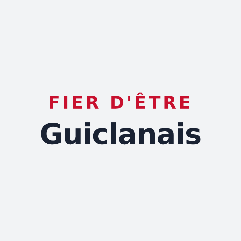 Poster « Fier d'être Guiclanais » — design pour Guiclan