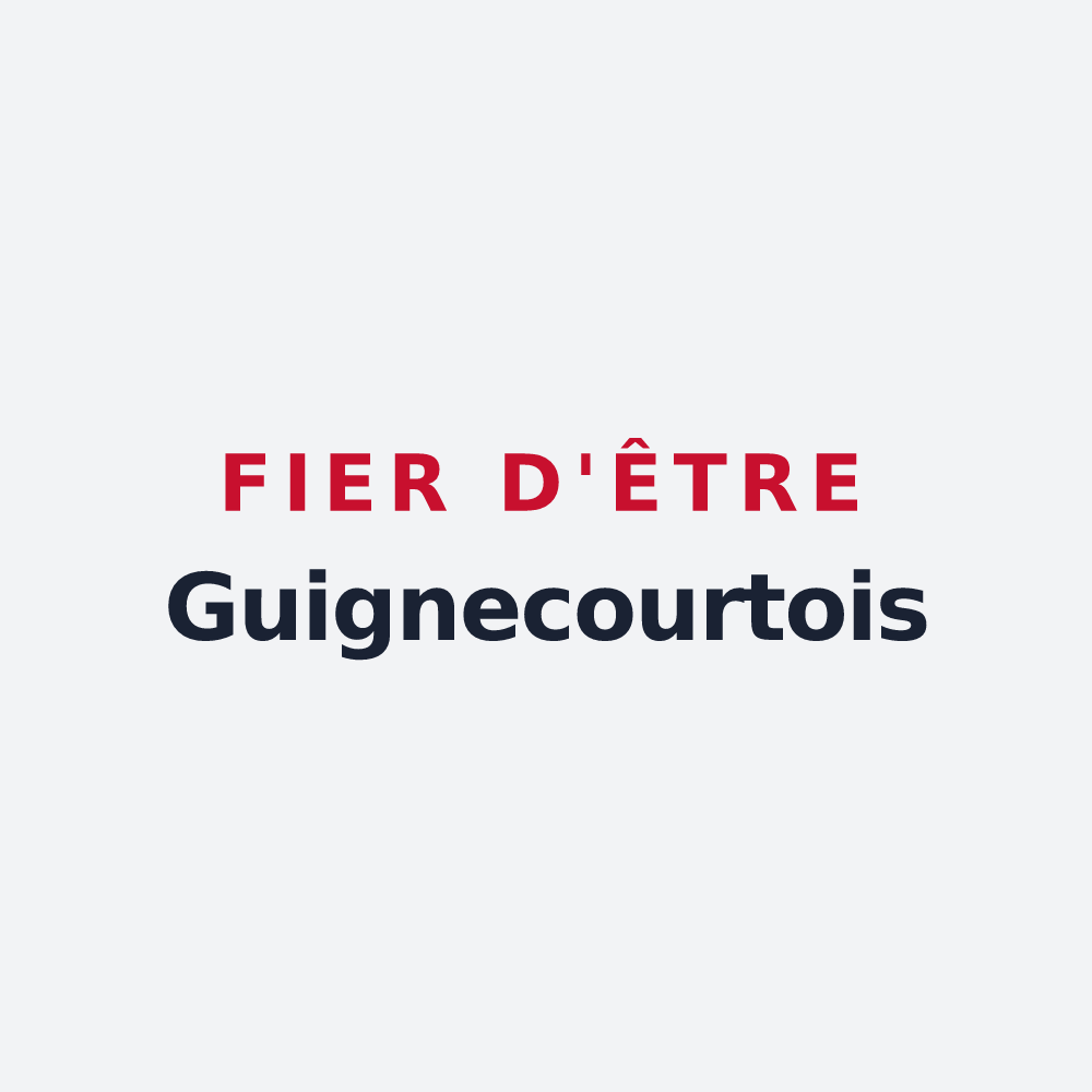 Poster « Fier d'être Guignecourtois » — design pour Guignecourt