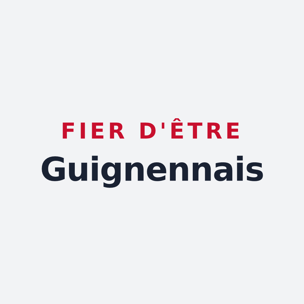 Poster « Fier d'être Guignennais » — design pour Guignen