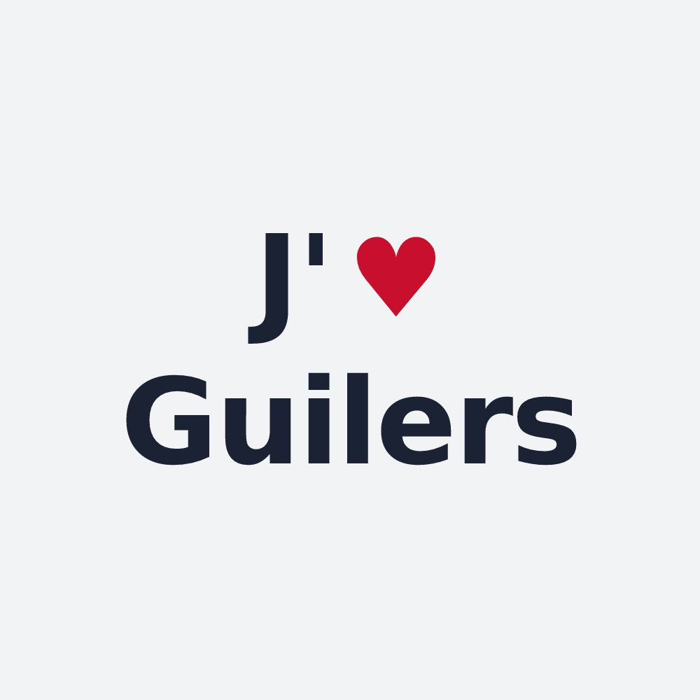 Poster personnalisé Guilers — design J'aime Guilers