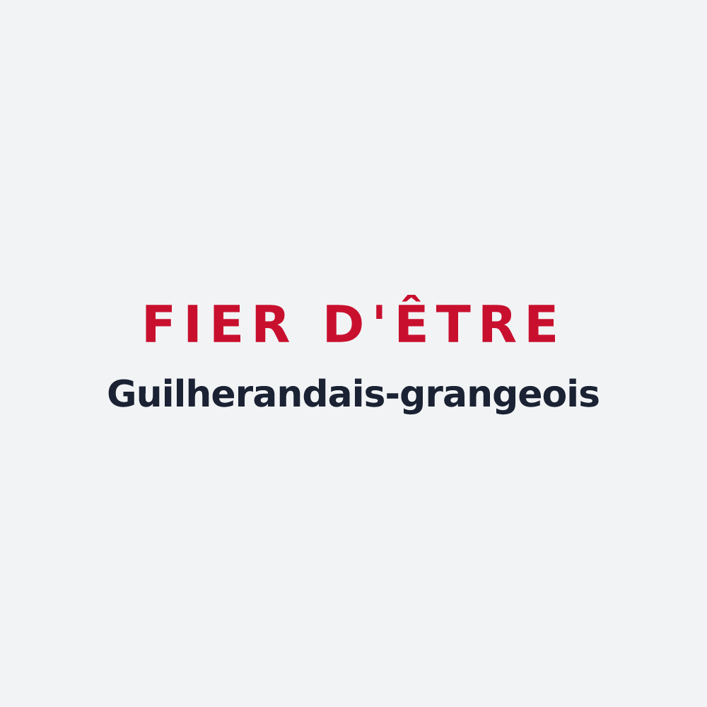 Poster « Fier d'être Guilherandais-grangeois » — design pour Guilherand-Granges
