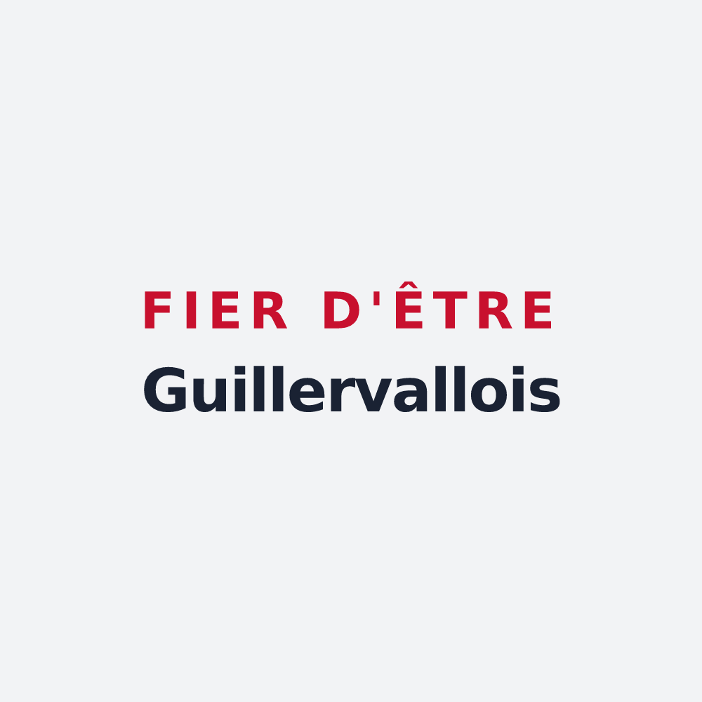 Poster « Fier d'être Guillervallois » — design pour Guillerval