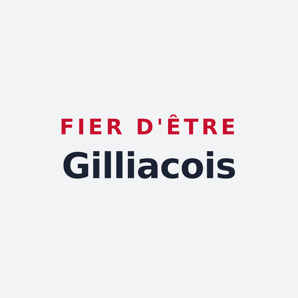 Poster « Fier d'être Gilliacois » — design pour Guilly