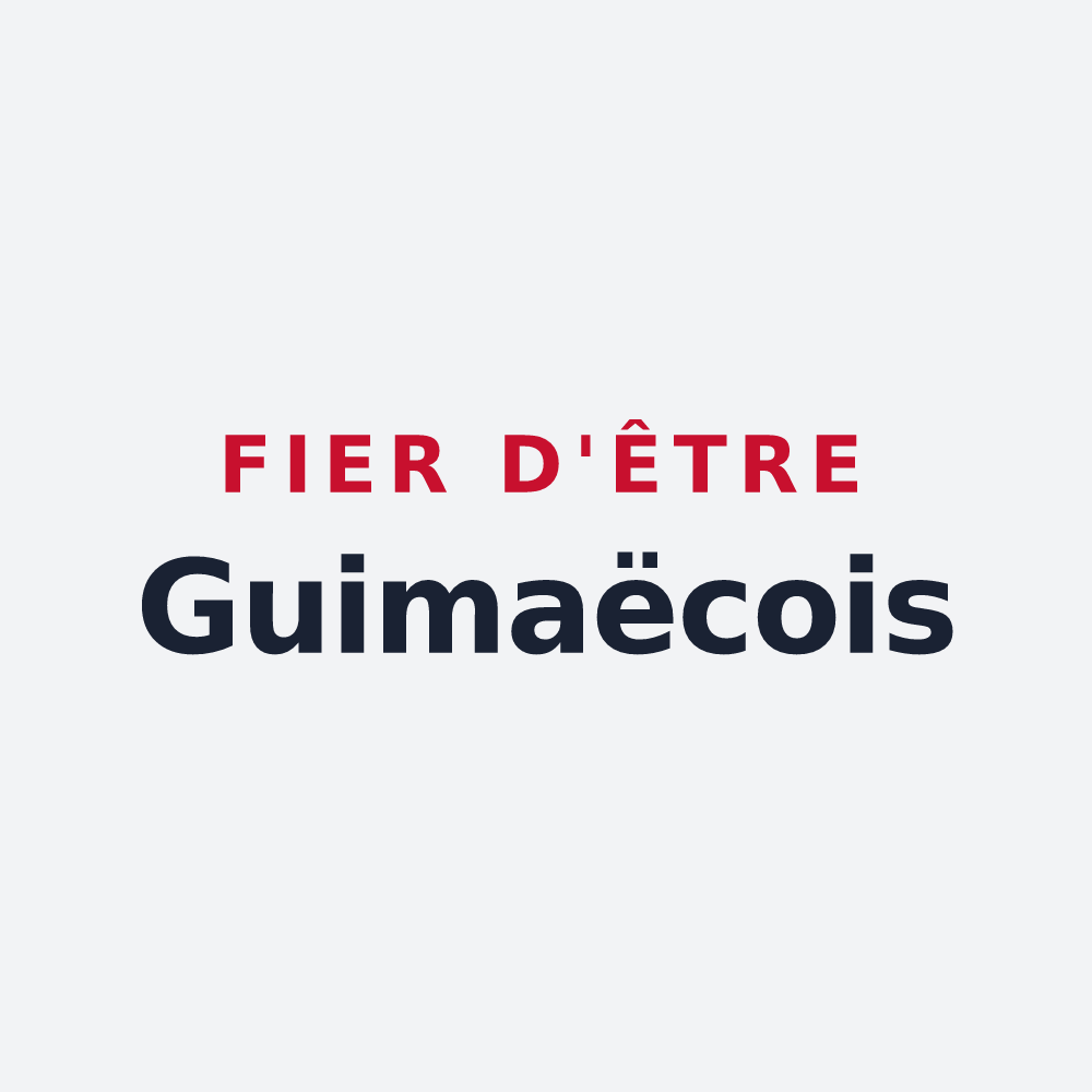 Poster « Fier d'être Guimaëcois » — design pour Guimaëc