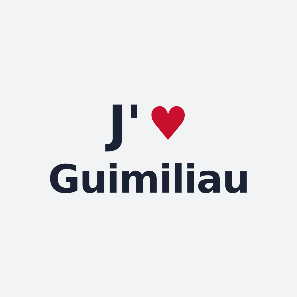 Poster personnalisé Guimiliau — design J'aime Guimiliau