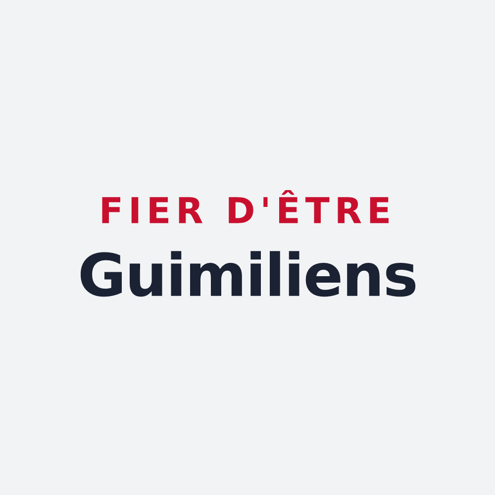 Poster « Fier d'être Guimiliens » — design pour Guimiliau