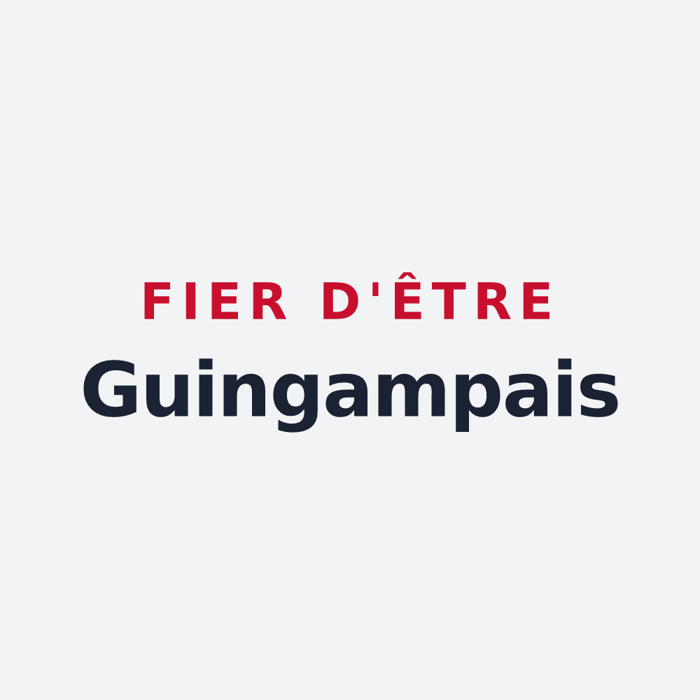 Poster « Fier d'être Guingampais » — design pour Guingamp