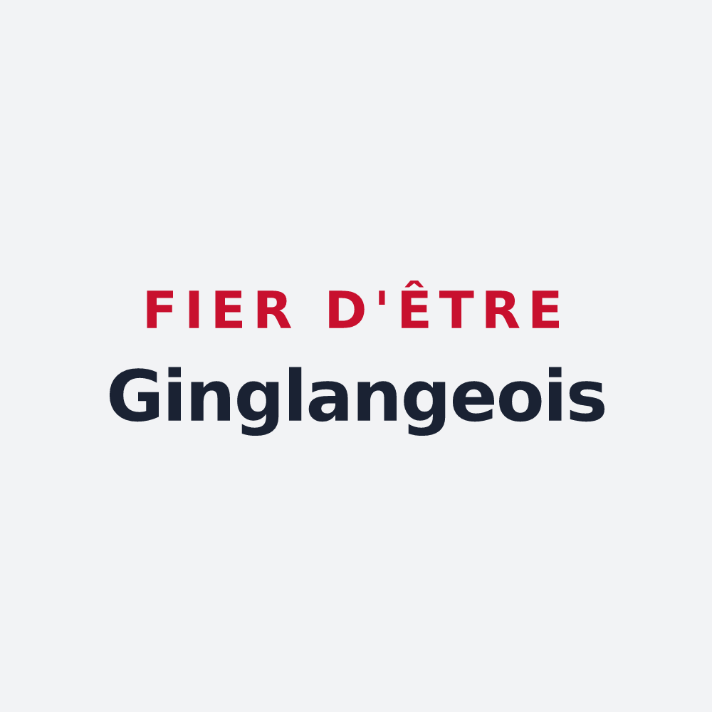 Poster « Fier d'être Ginglangeois » — design pour Guinglange