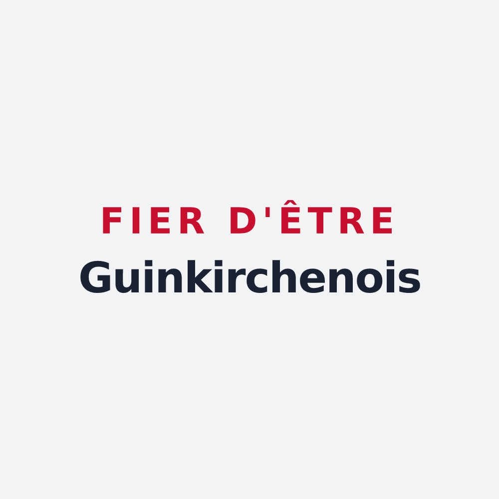 Poster « Fier d'être Guinkirchenois » — design pour Guinkirchen