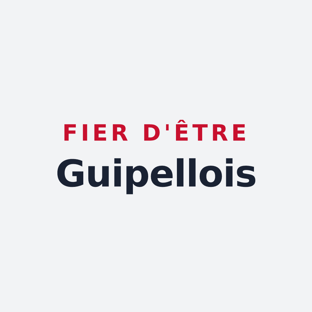 Poster « Fier d'être Guipellois » — design pour Guipel