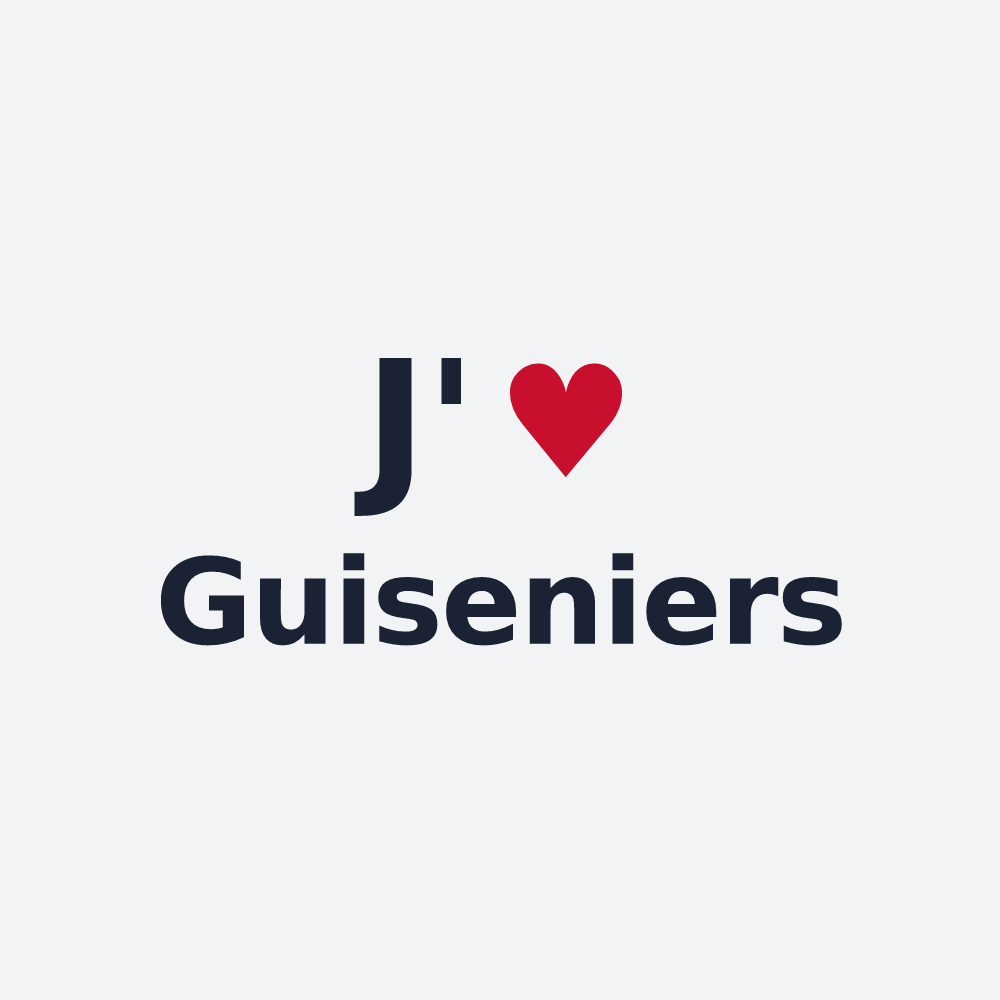 Poster personnalisé Guiseniers — design J'aime Guiseniers
