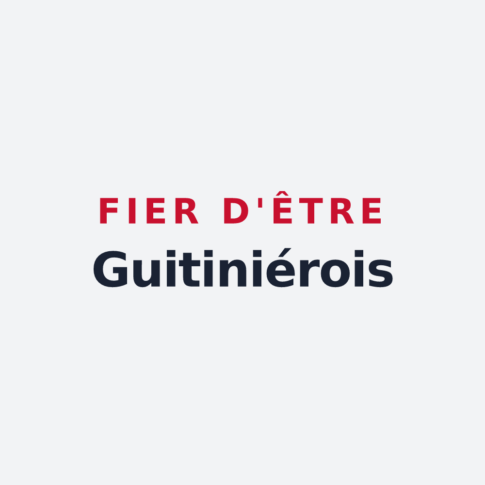 Poster « Fier d'être Guitiniérois » — design pour Guitinières
