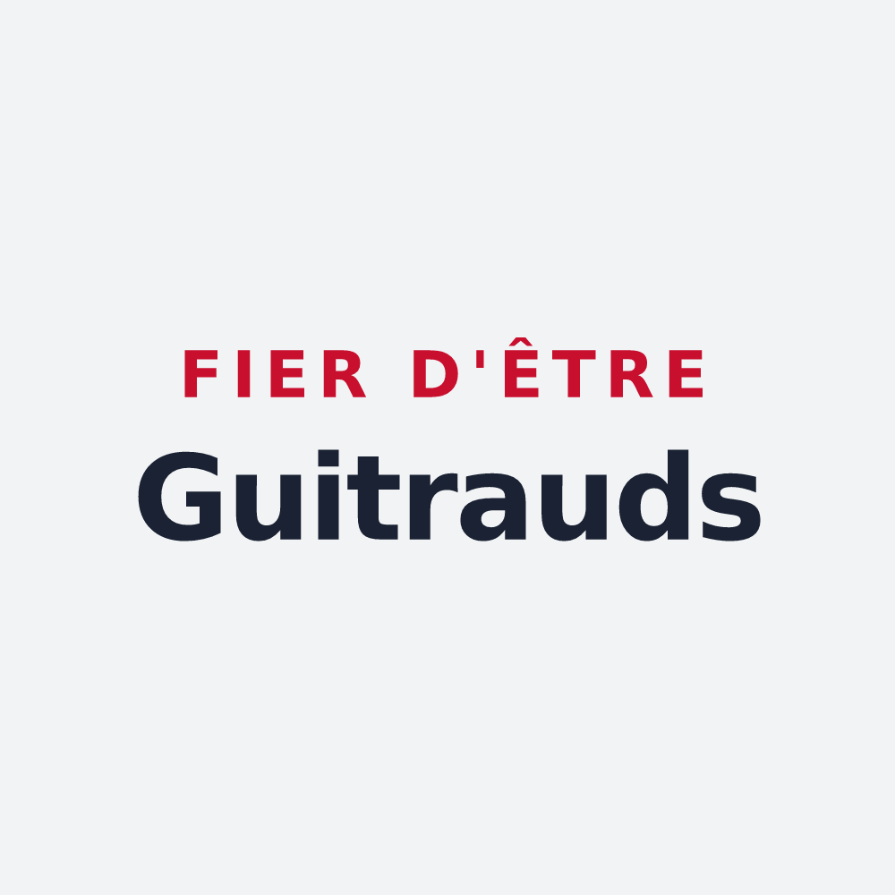 Poster « Fier d'être Guitrauds » — design pour Guîtres