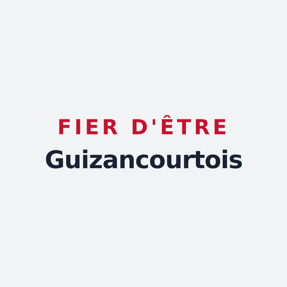 Poster « Fier d'être Guizancourtois » — design pour Guizancourt