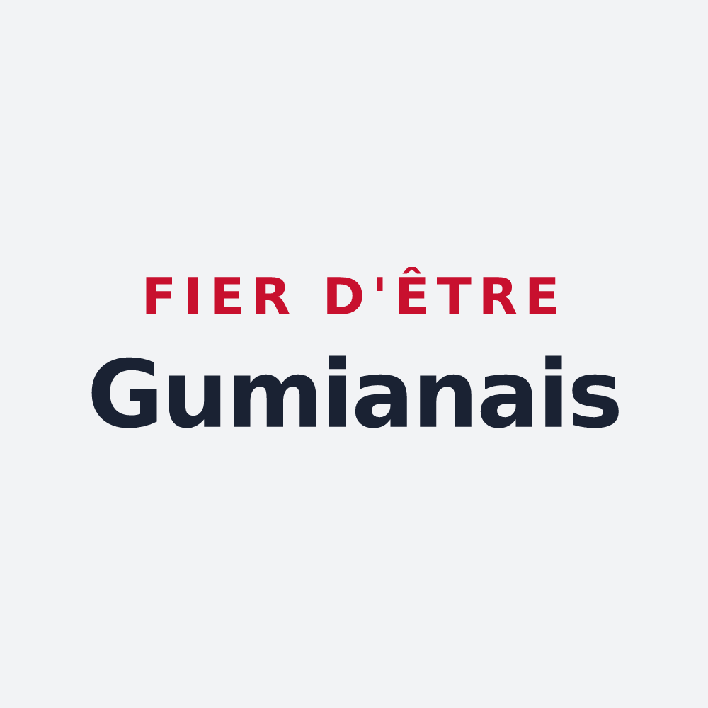 Poster « Fier d'être Gumianais » — design pour Gumiane